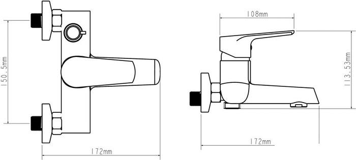 Смеситель Econoce EC0281WT - фото