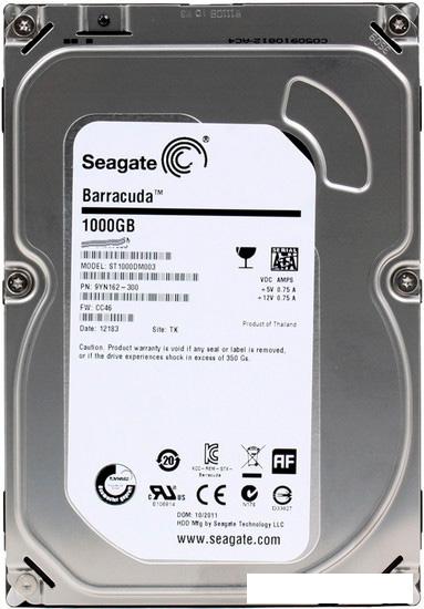 Жесткий диск Seagate Barracuda 7200.14 1TB (ST1000DM003) - фото