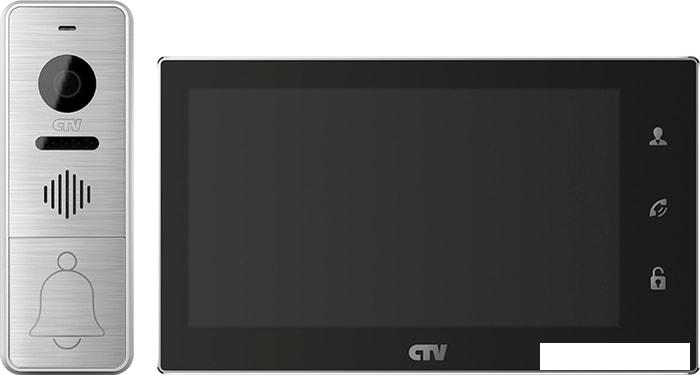 Комплект видеодомофона CTV DP4706AHD (черный) - фото