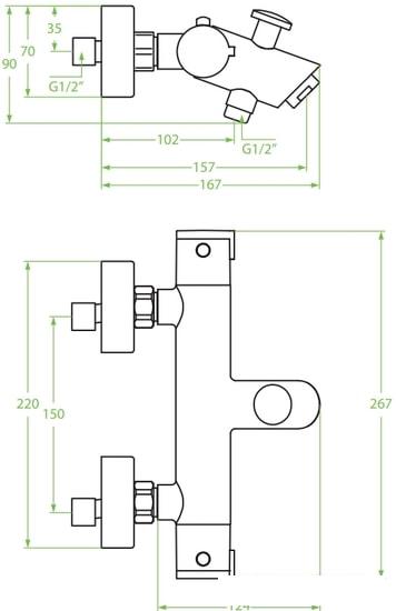 Смеситель Laveo Termico BAT 01TD - фото