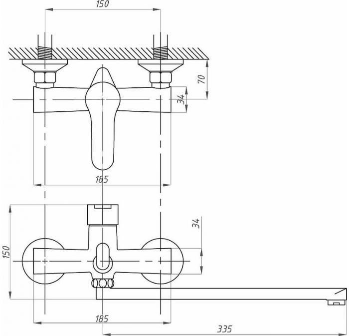 Смеситель Fauzt FZs-240-В101 - фото