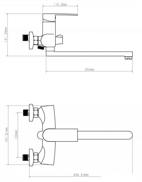 Смеситель Econoce EC0272WT - фото