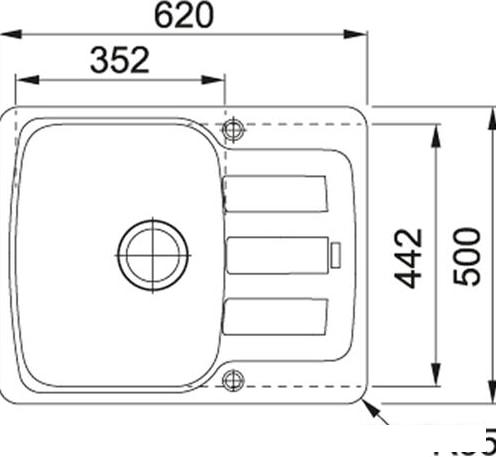 Кухонная мойка Franke Antea AZG 611-62 (серый) - фото