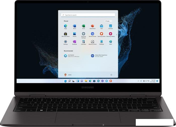 Ноутбук 2-в-1 Samsung Galaxy Book2 360 NP730QED-KA1IN - фото