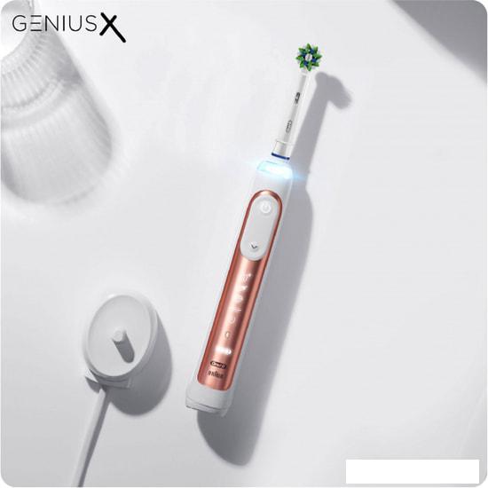 Электрическая зубная щетка Oral-B Genius X Cross Action D706.513.6 (розовое золото) - фото