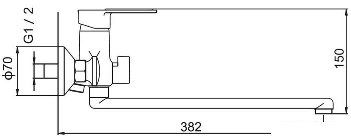 Смеситель Potato P22274-7 - фото