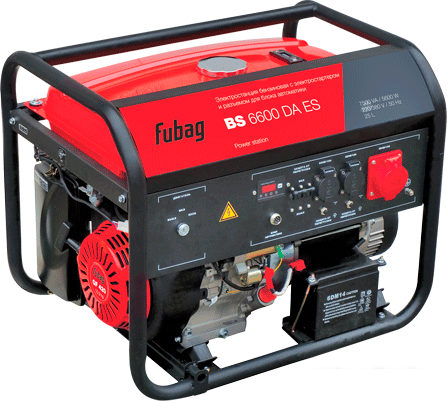 Бензиновый генератор Fubag BS 6600 DA ES - фото