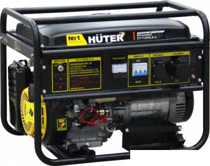 Бензиновый генератор Huter DY11000LX-3 - фото