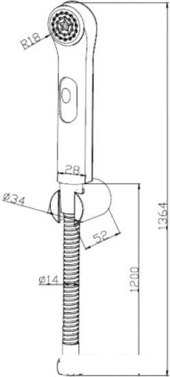 Душевой гарнитур Bravat D9122CP-RUS - фото