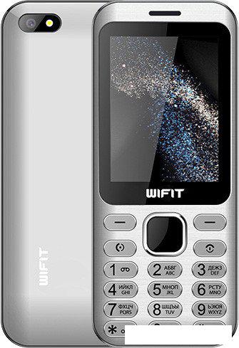 Кнопочный телефон Wifit Wiphone F2 (серебристый) - фото