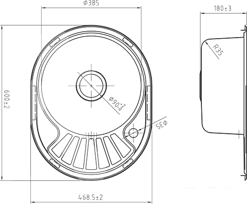 Кухонная мойка IDDIS Suno SUN60SRi77 - фото