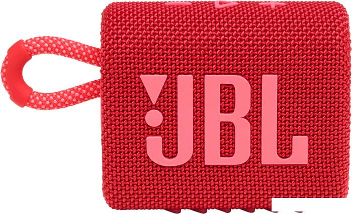 Беспроводная колонка JBL Go 3 (красный) - фото