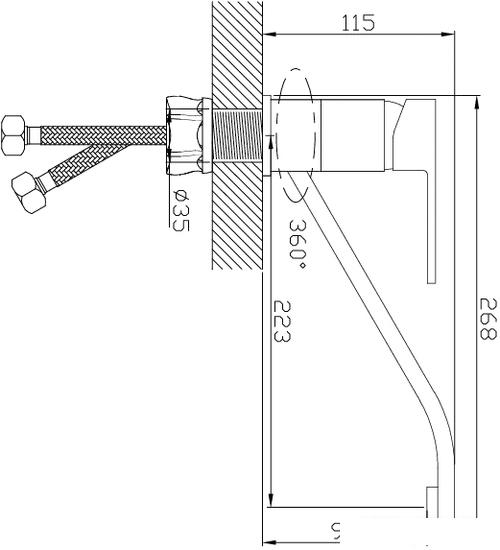 Смеситель Diadonna D80-449106 - фото