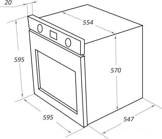 Духовой шкаф MAUNFELD EOEM.769B - фото