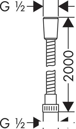 Душевой шланг Hansgrohe Metaflex 28264000 - фото