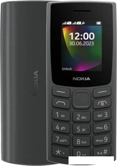 Кнопочный телефон Nokia 106 (2023) Dual SIM TA-1564 (угольный) - фото