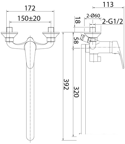 Смеситель Milardo Simp SIMSB02M10 - фото