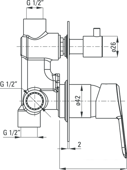 Смеситель Deante Arnika BQA 044P - фото