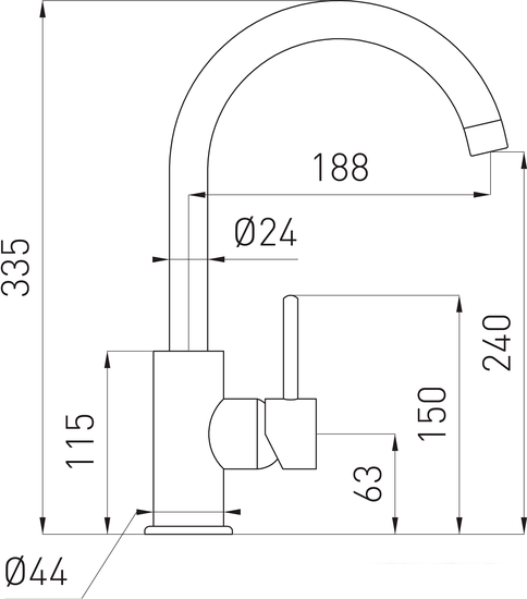 Смеситель Ferro Lugio BLG4 - фото