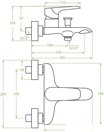 Смеситель Laveo Alea BLE 010D - фото