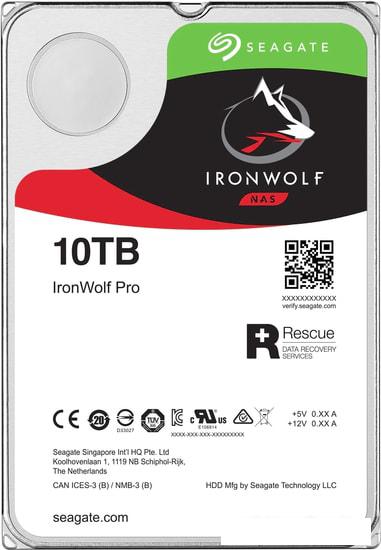 Жесткий диск Seagate IronWolf Pro 10TB ST10000NE0008 - фото