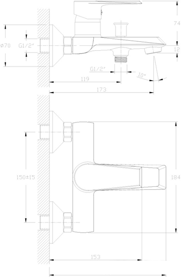 Смеситель Rossinka Silvermix RS28-31 - фото