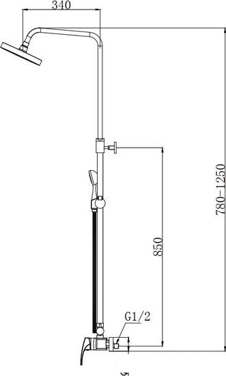 Душевая система  Maxonor Pure Life PL2477 - фото