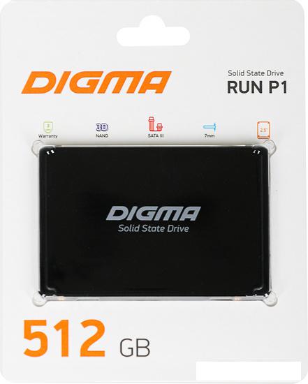 SSD Digma Run P1 512GB DGSR2512GP13T - фото