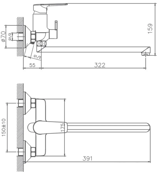 Смеситель Haiba HB22563 - фото