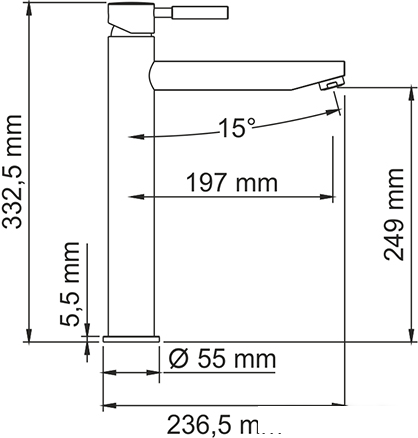 Смеситель Wasserkraft Main 4103H - фото