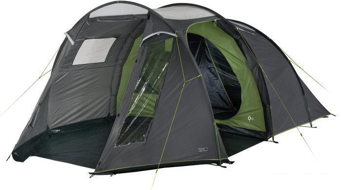 Кемпинговая палатка High Peak Ancona 5 (светло-серый/темно-серый/зеленый) - фото