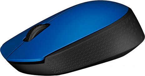 Мышь Logitech M171 Wireless Mouse синий/черный [910-004640] - фото