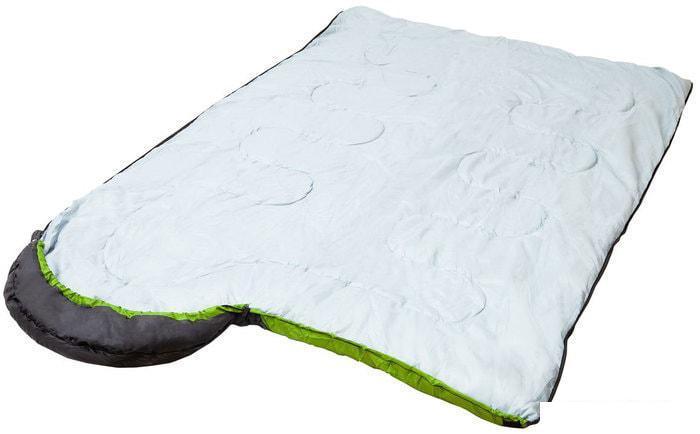 Спальный мешок Acamper Hygge 2x200г/м2 (зеленый/черный) - фото