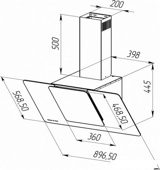 Кухонная вытяжка Zigmund & Shtain K 150.9 X - фото