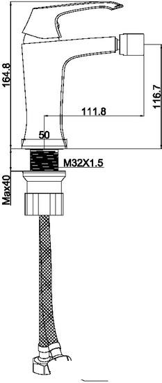 Смеситель Maxonor Pure Life PL5088-16 - фото