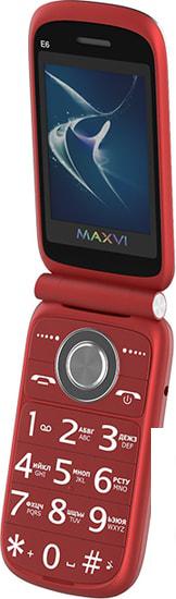 Мобильный телефон Maxvi E6 (красный) - фото