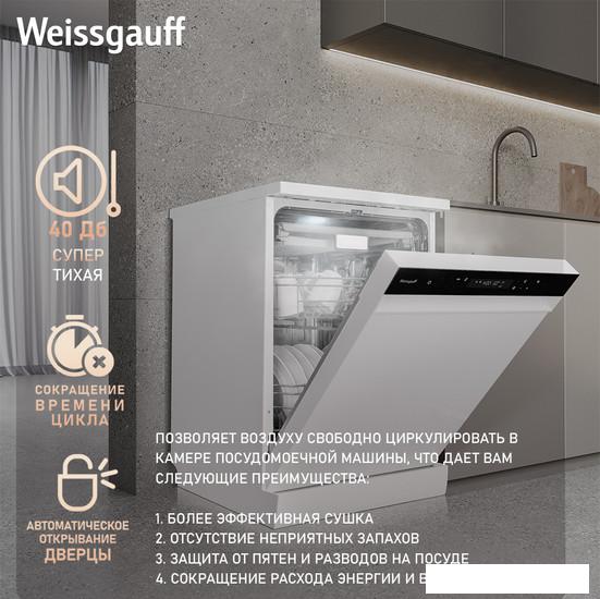 Отдельностоящая посудомоечная машина Weissgauff DW 6038 Inverter Touch - фото