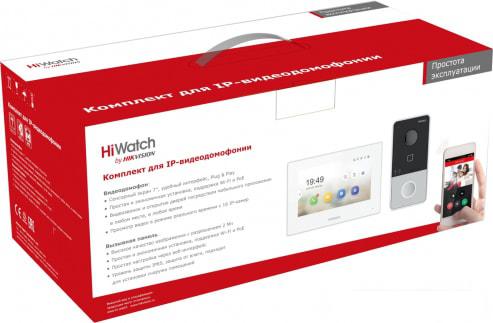 Комплект видеодомофона HiWatch DS-D100IKWF - фото