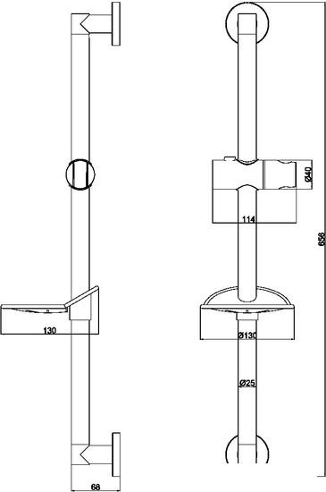 Душевая штанга Maxonor Pure Life PL8005 - фото