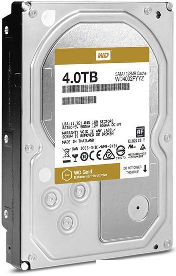 Жесткий диск WD Gold 4TB WD4002FYYZ - фото