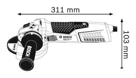 Угловая шлифмашина Bosch GWS 17-125 CIE [060179H002] - фото