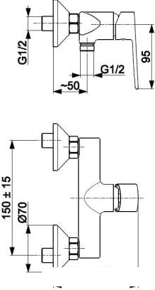 Смеситель Armatura Agat 4426-010-00 - фото