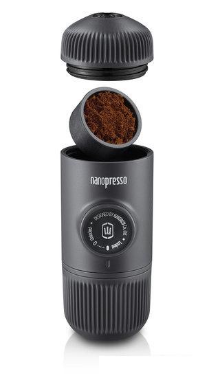 Ручная кофеварка WACACO Nanopresso Grey + NS Adapter - фото