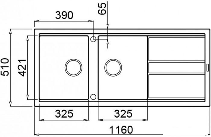 Кухонная мойка Elleci Best 500 Bianco Antico G62 - фото