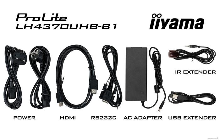 Информационная панель Iiyama ProLite LH4370UHB-B1 - фото