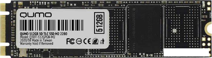 SSD QUMO Novation 3D TLC 512GB Q3DT-512GPGN-M2 - фото