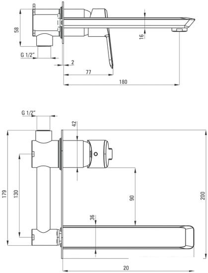 Смеситель Deante Arnika BQA Z54L - фото