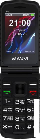 Кнопочный телефон Maxvi E10 (черный) - фото