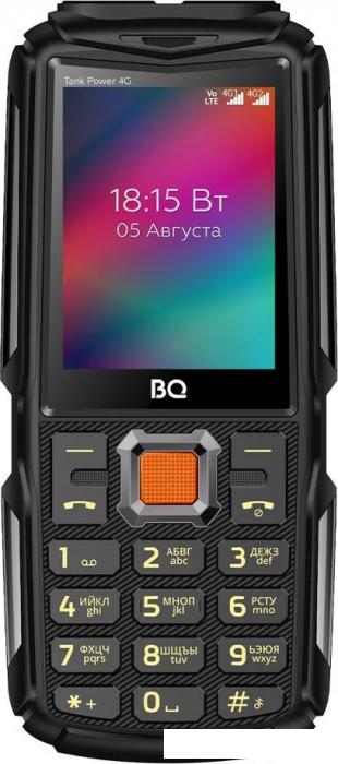 Кнопочный телефон BQ BQ-2410L Tank Power 4G (черный) - фото