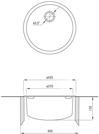 Кухонная мойка Deante Twist ZHC 3803 (оформление) - фото